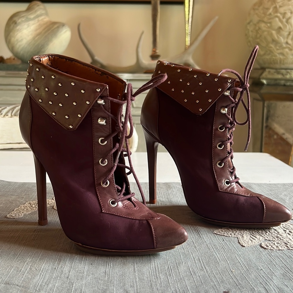 Schutz - Wicked Motorcycle Lace Up Booties